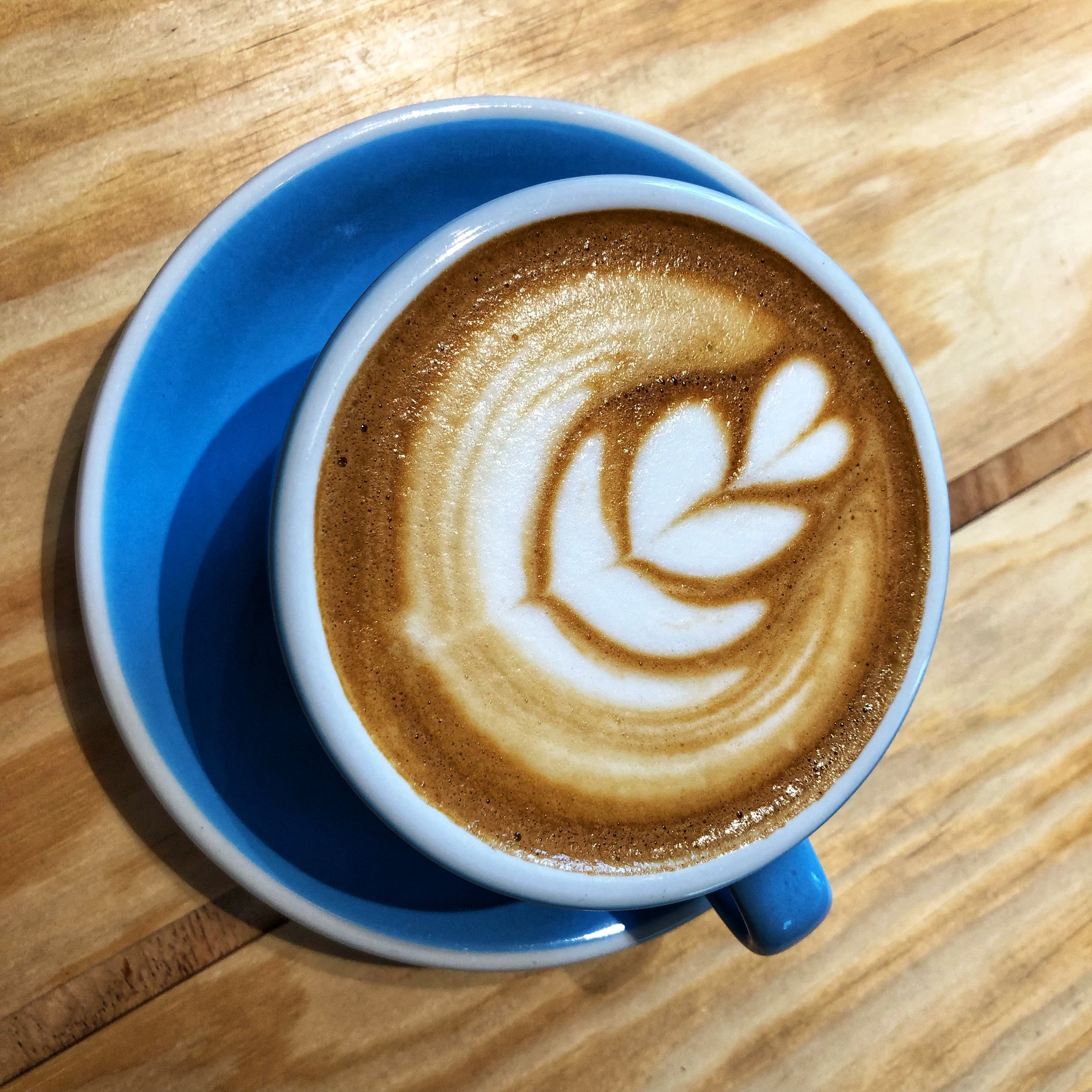 Coffee with flowers