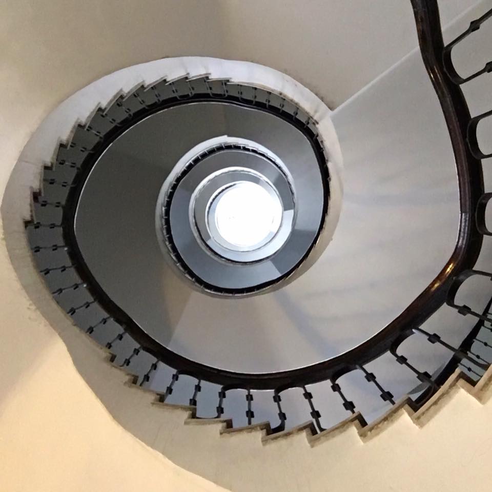 Spiral staircase detail
